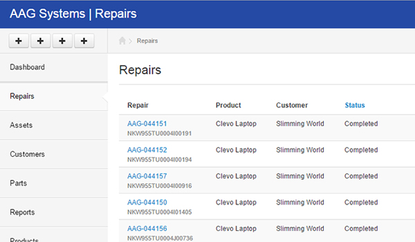 AAG Repairs Management System